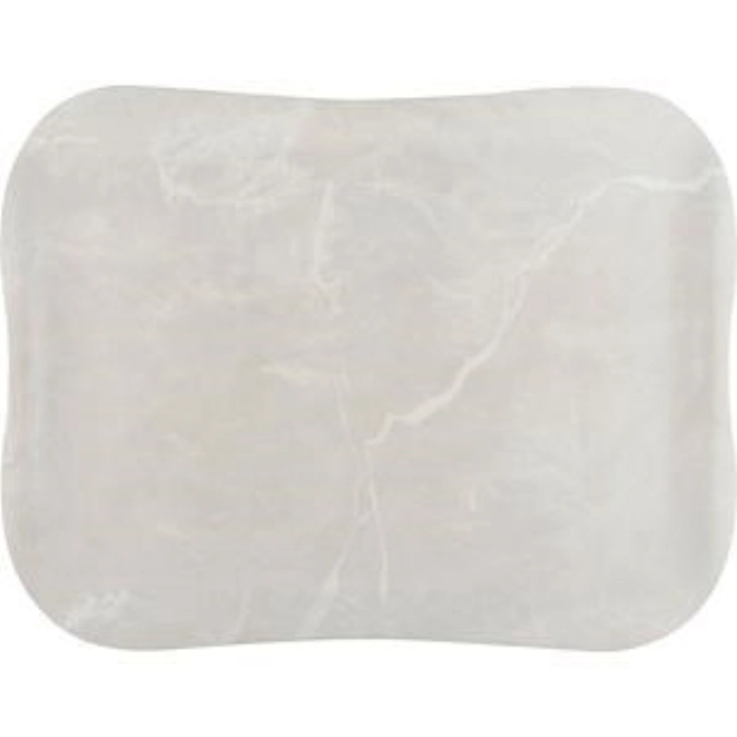 Plateau Dura blanc marbré 41.5x30.5cm