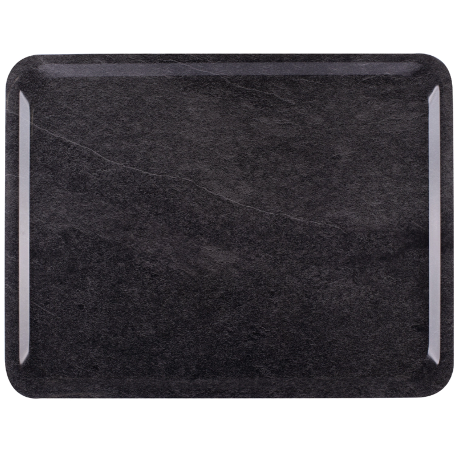 Plateau Self Dark Marble antidérapant 46x36cm