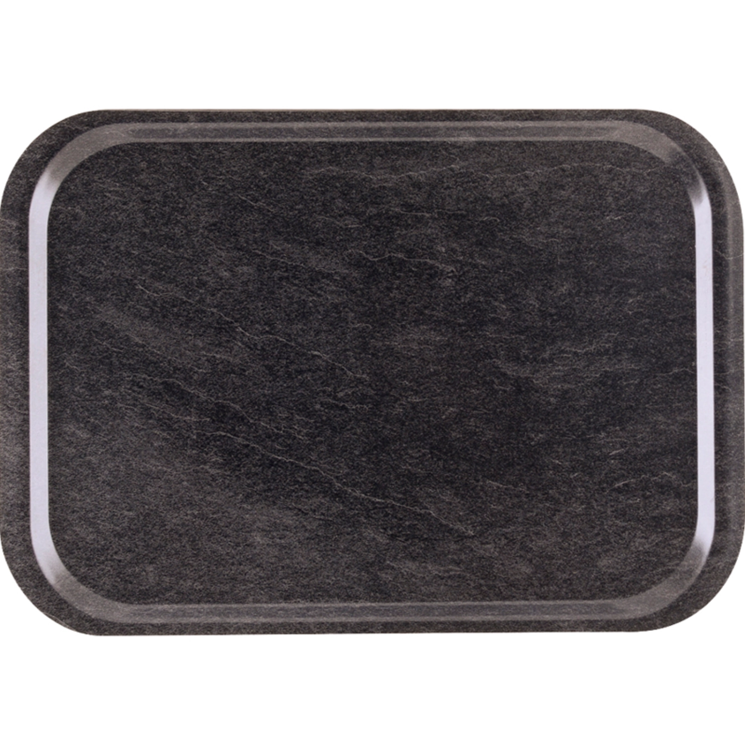 Tablett Fast Food Dark Marble rutschfest 37.5x26.5cm