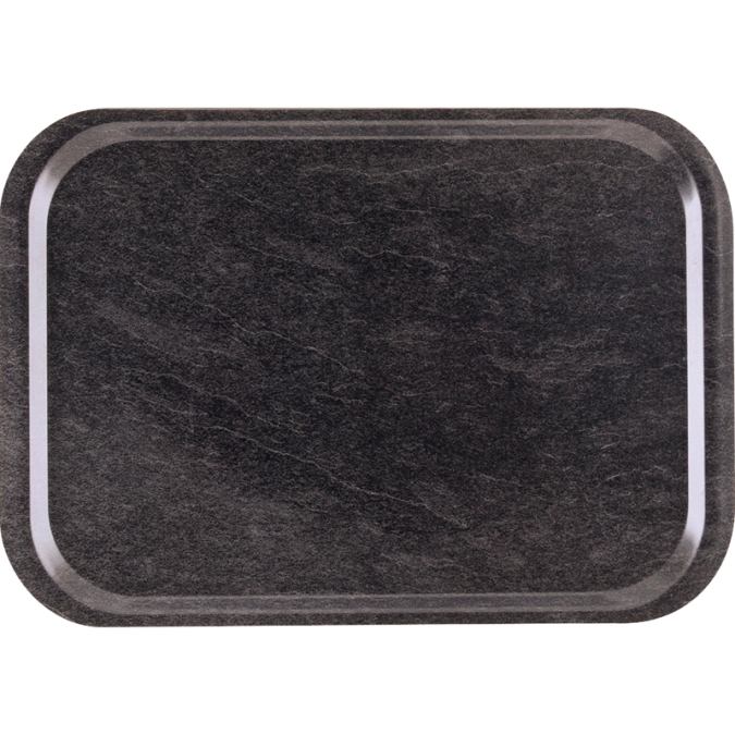 Tablett Fast Food Dark Marble rutschfest 37.5x26.5cm