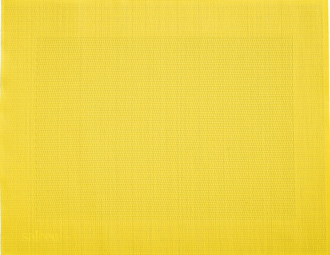 Set de table cadre, carré, jaune, 32x42cm