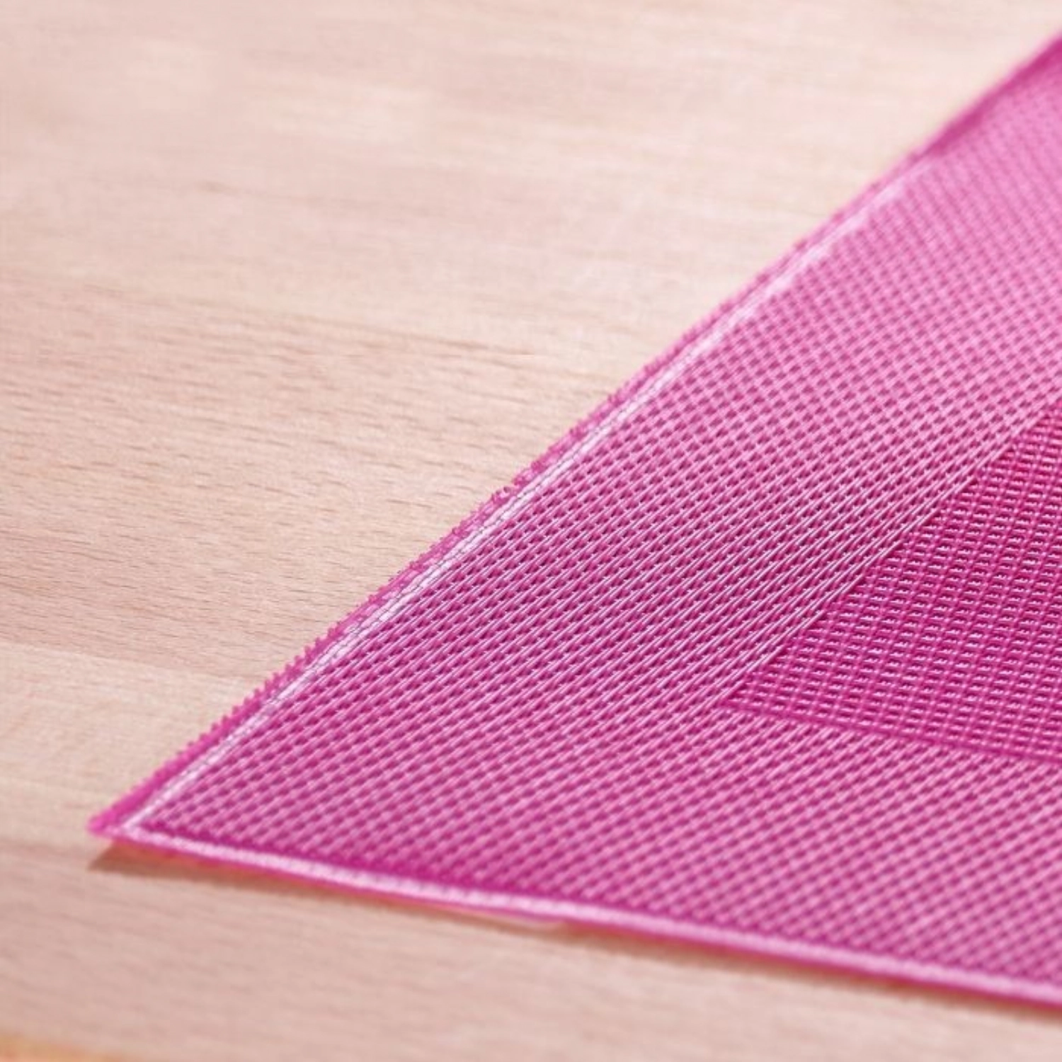 Set de table cadre, carré, framboise, 32x42cm