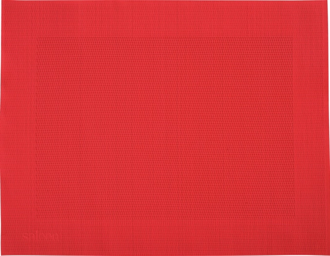 Set de table cadre, carré, rouge vif, 32x42cm