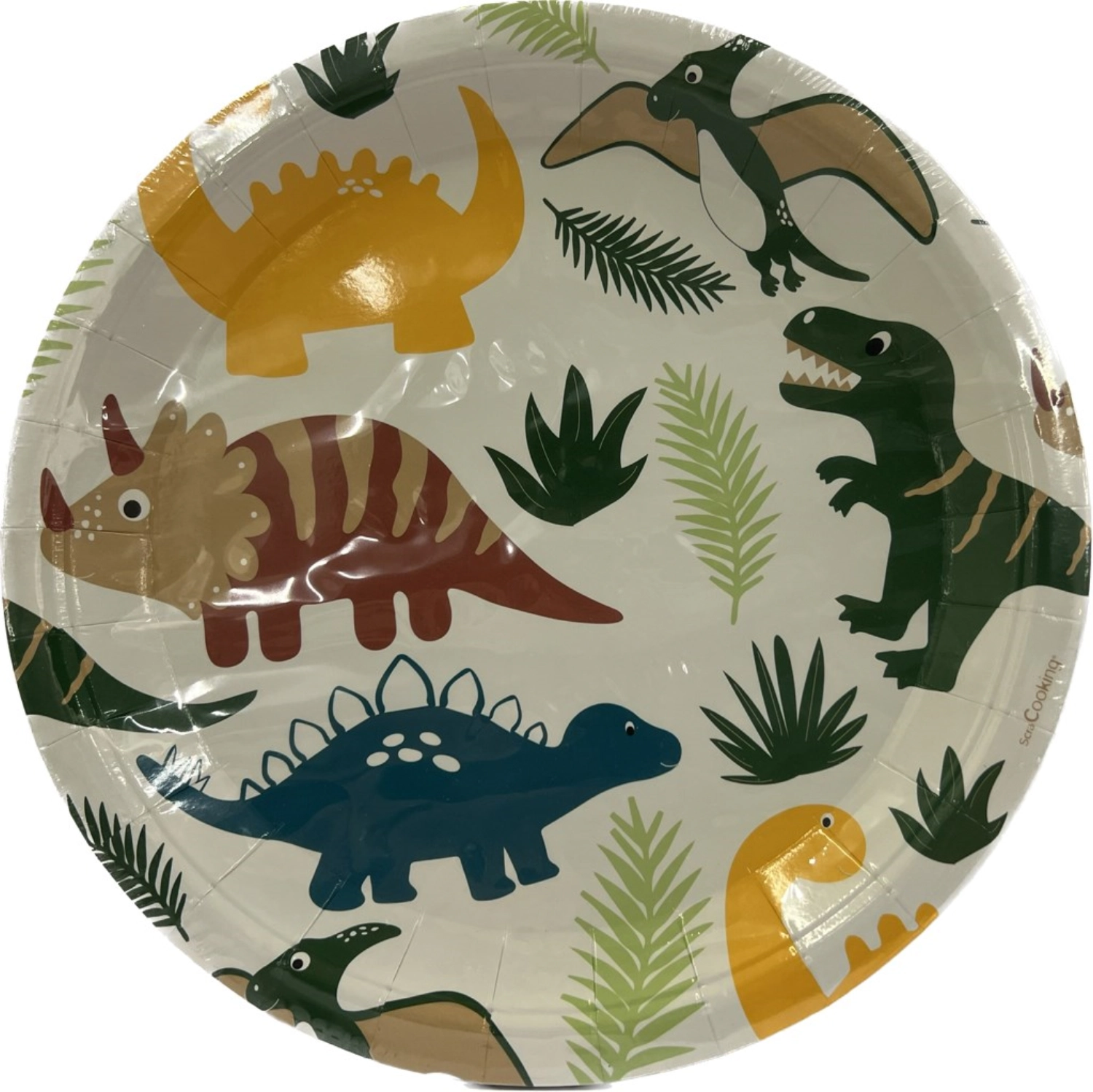 8er Set Pappteller Dino