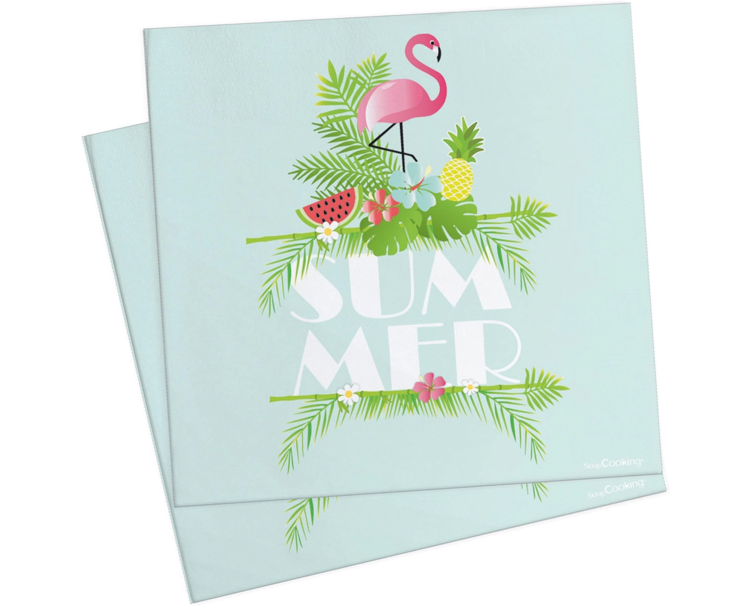 20er Set Papierservietten Sommer