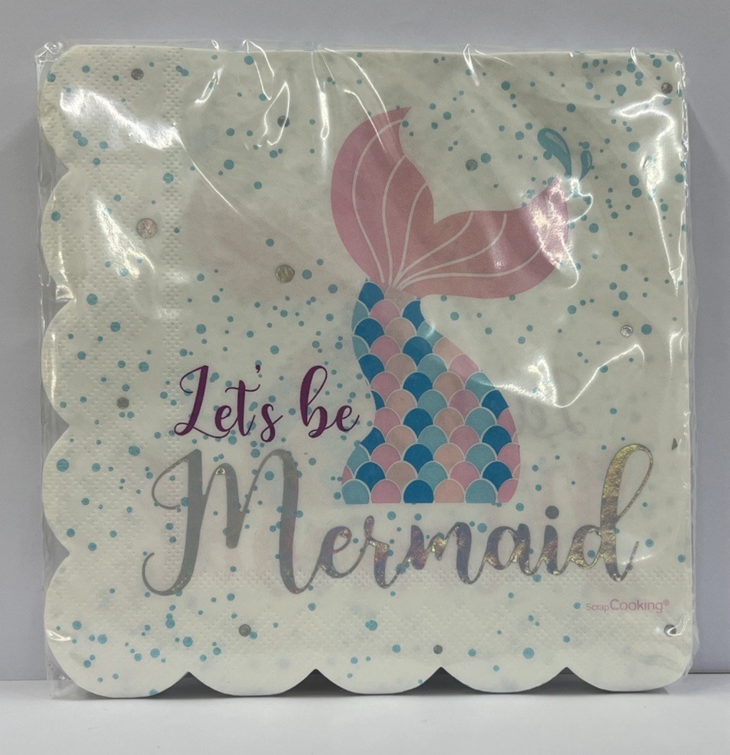 20 serviettes en papier sirène