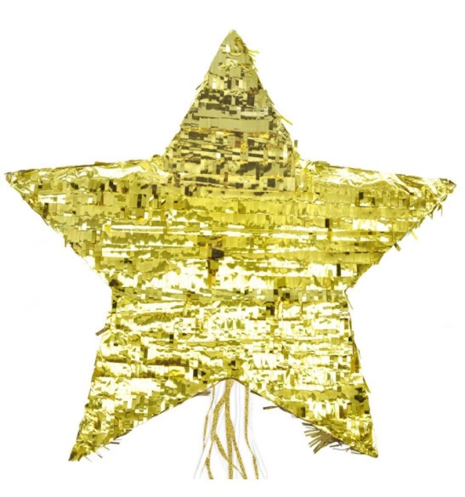 Goldene Stern-Pinata