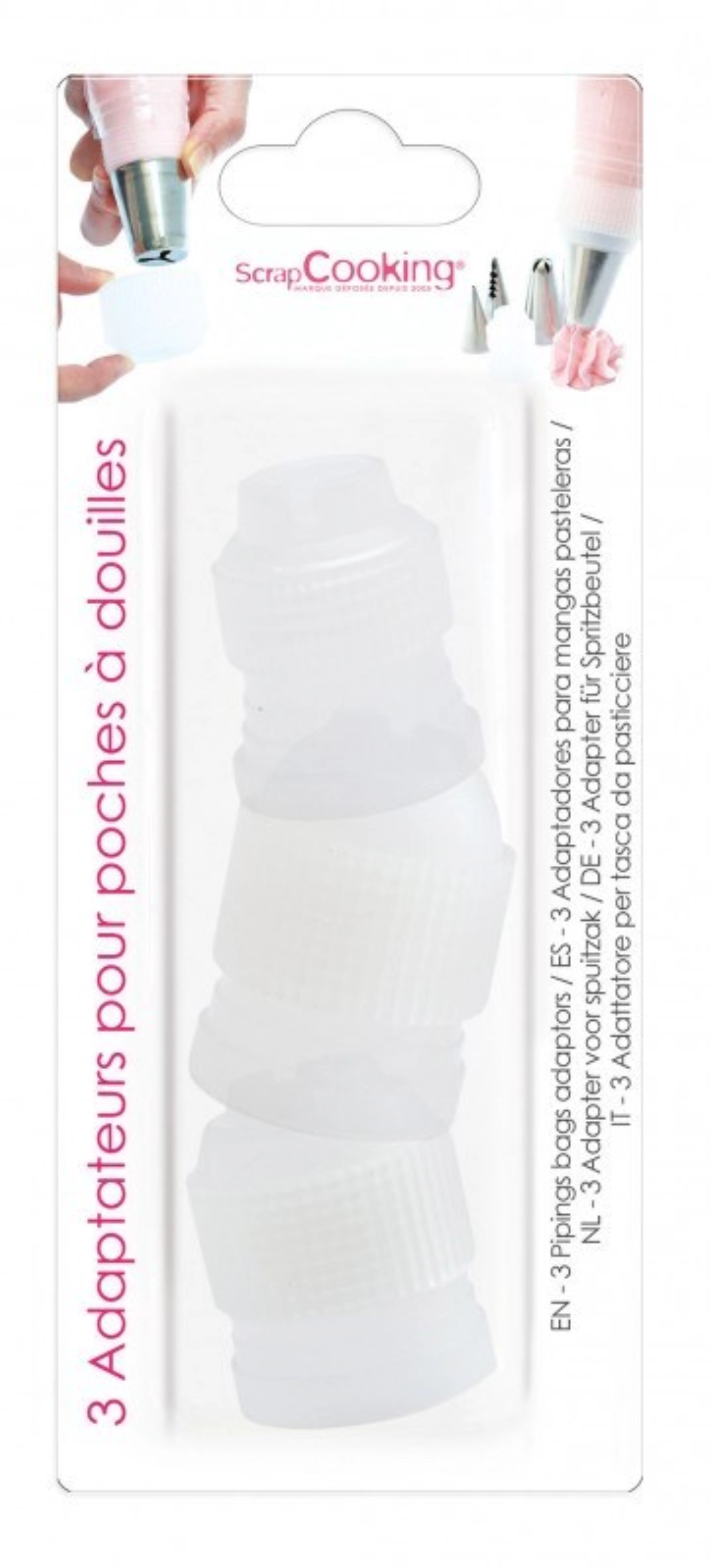 3er Set Adapter für Spritzbeutel