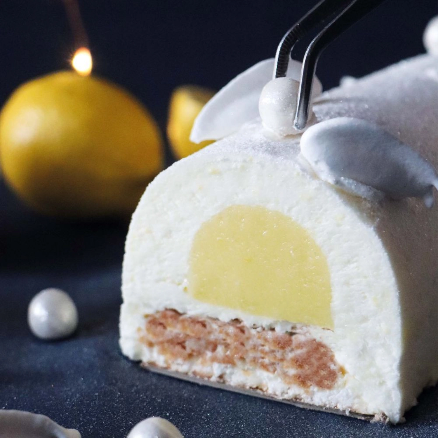 Moule en inox avec fond amovible 30x8.2x6.5cm