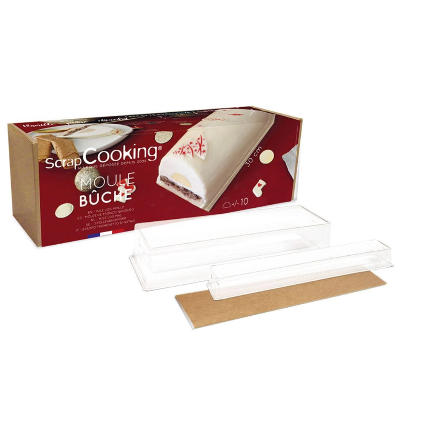 Moule en plastique pour biscuits roulés avec insert