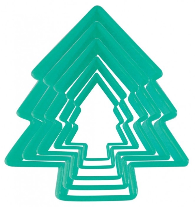5 emporte-pièces assortis sapin de noël