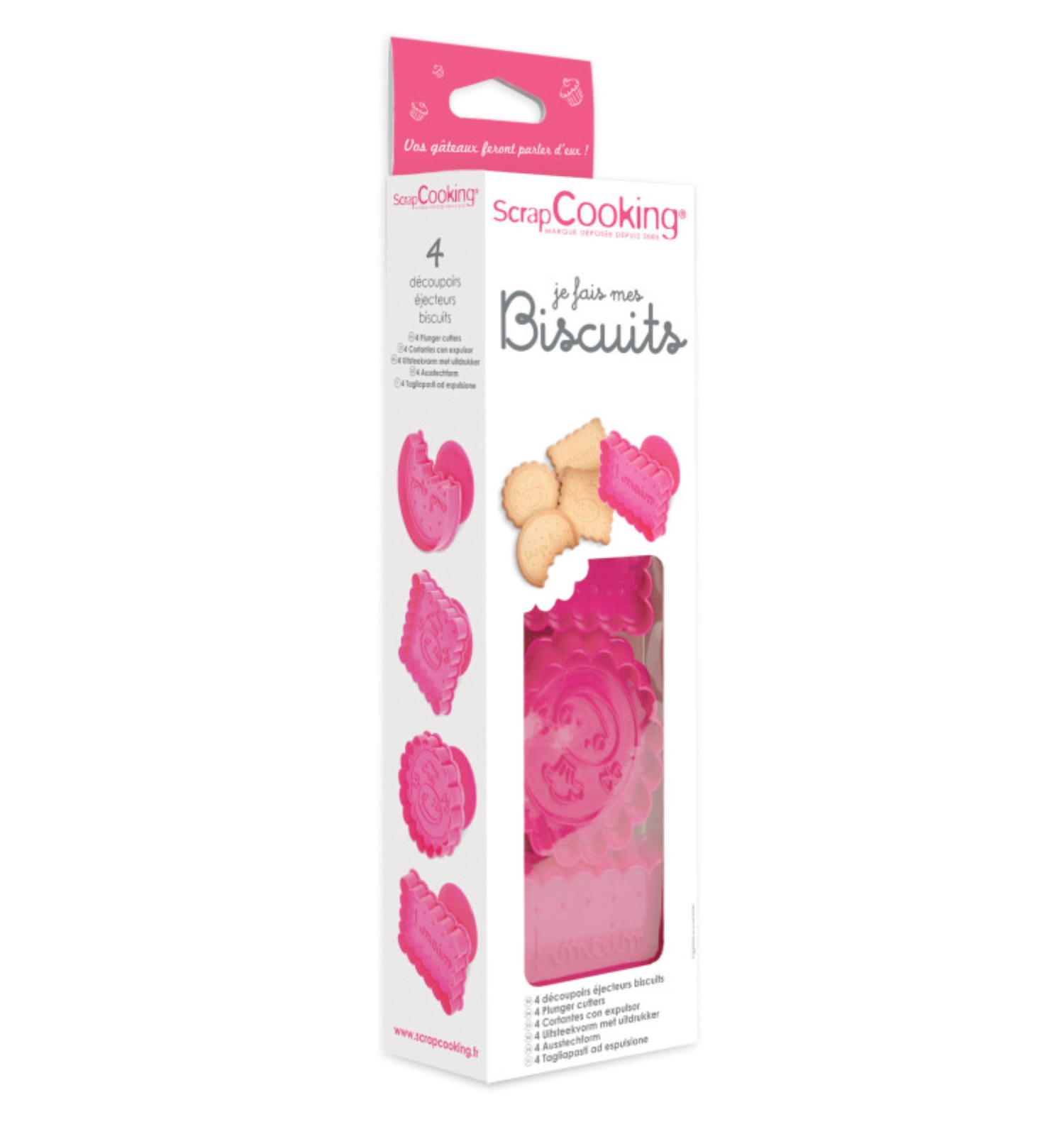 Set de 4 pcs. biscuits faits maison