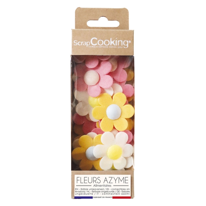 12x figurines en sucre comestible anémone