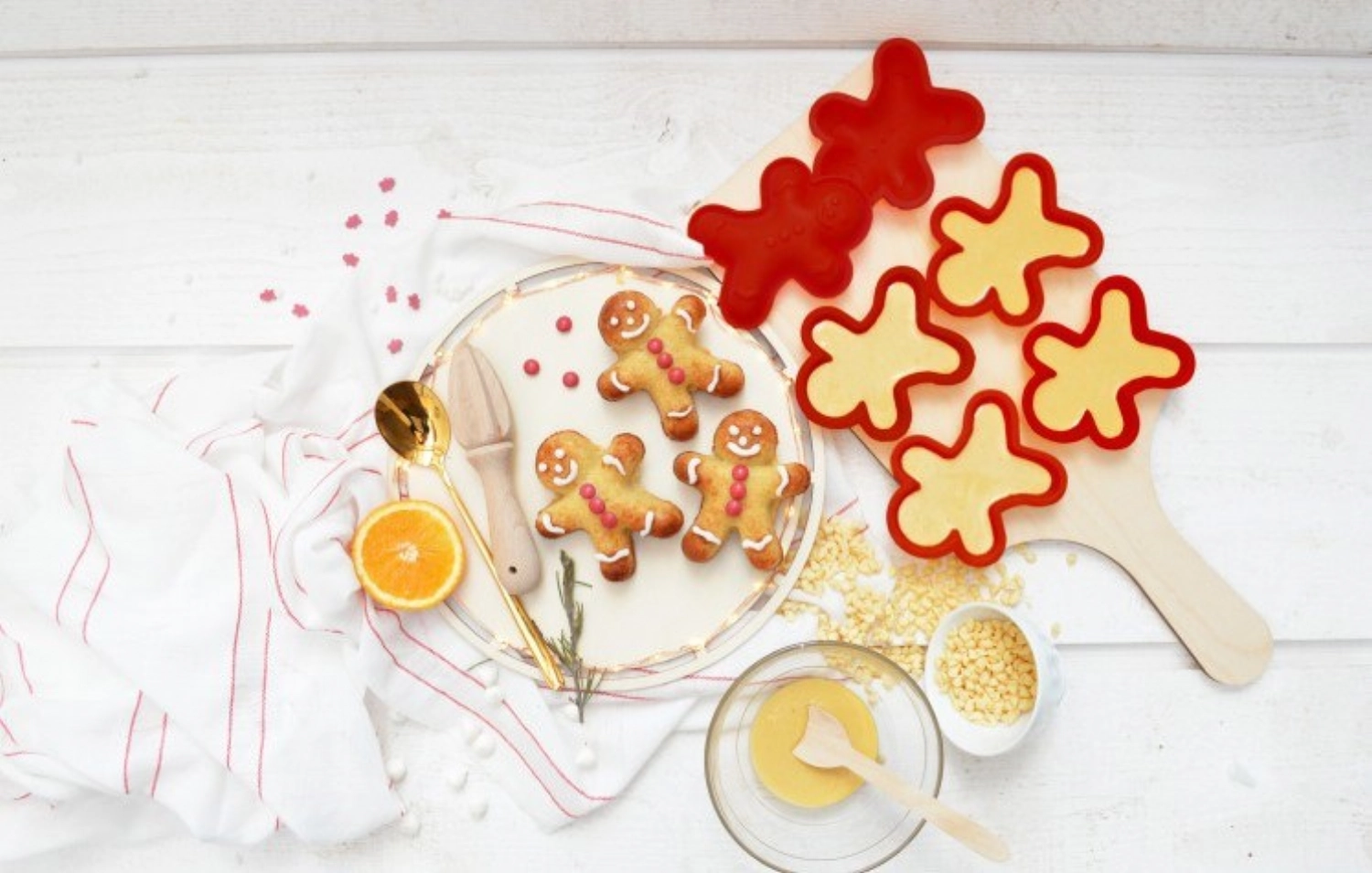 6 moules silicone individuels ginger