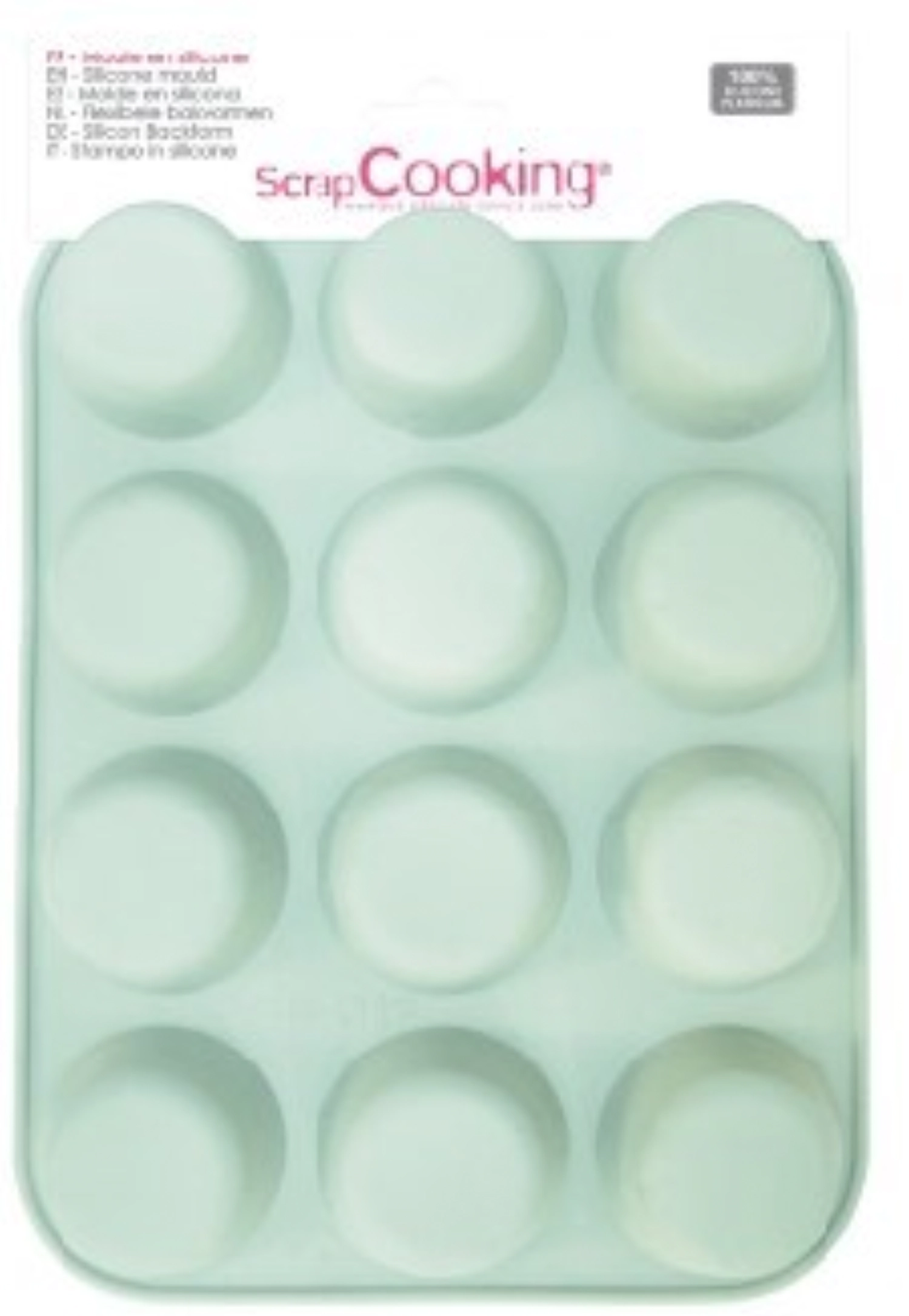 Moule en silicone 12 muffins funfetti