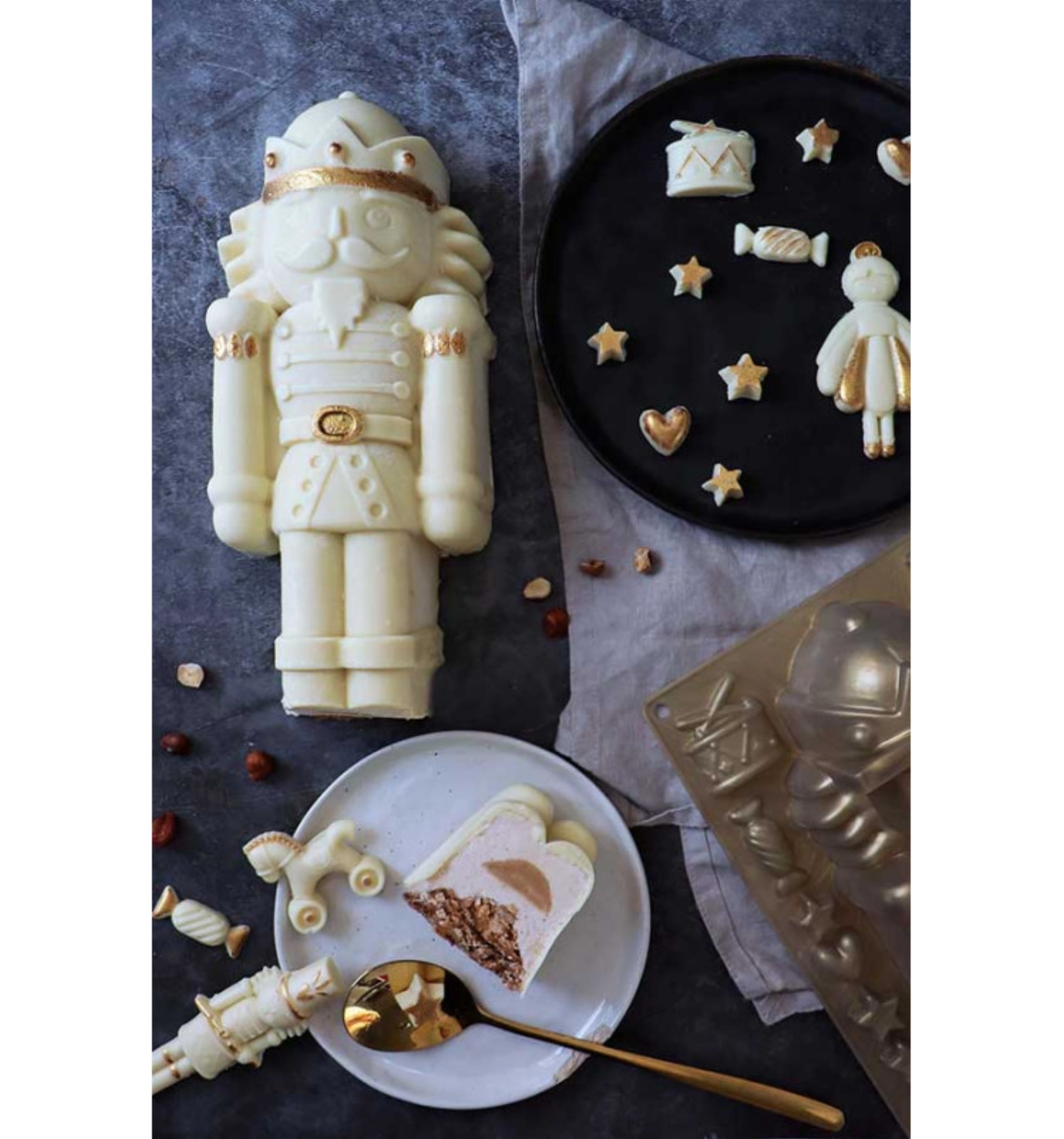 Moule à pâtisserie en silicone casse-noisette