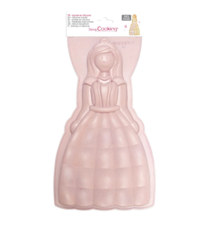 Moule à gâteaux en silicone princesse 32.6x17.6x3.7cm