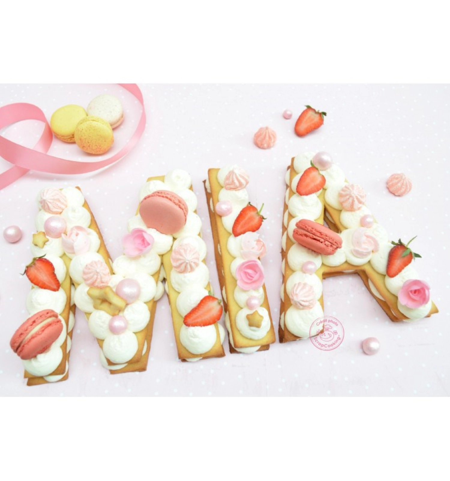 Letter cake 26 pochoirs en plastique