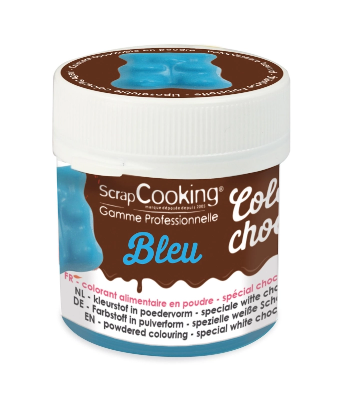 Poudre colorée choco bleu