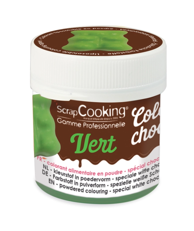 Poudre colorée choco vert