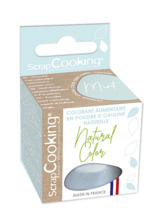 Colorant naturel bleu menthe, 10g