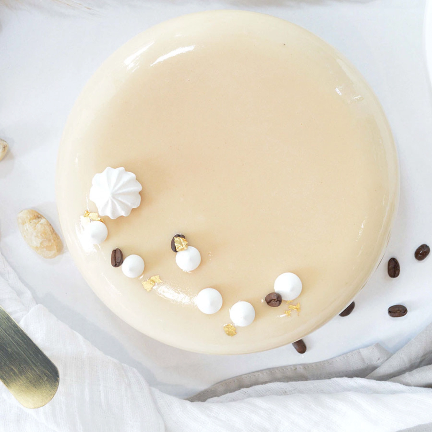 4 Stk. Dekoplättchen 24 Karat