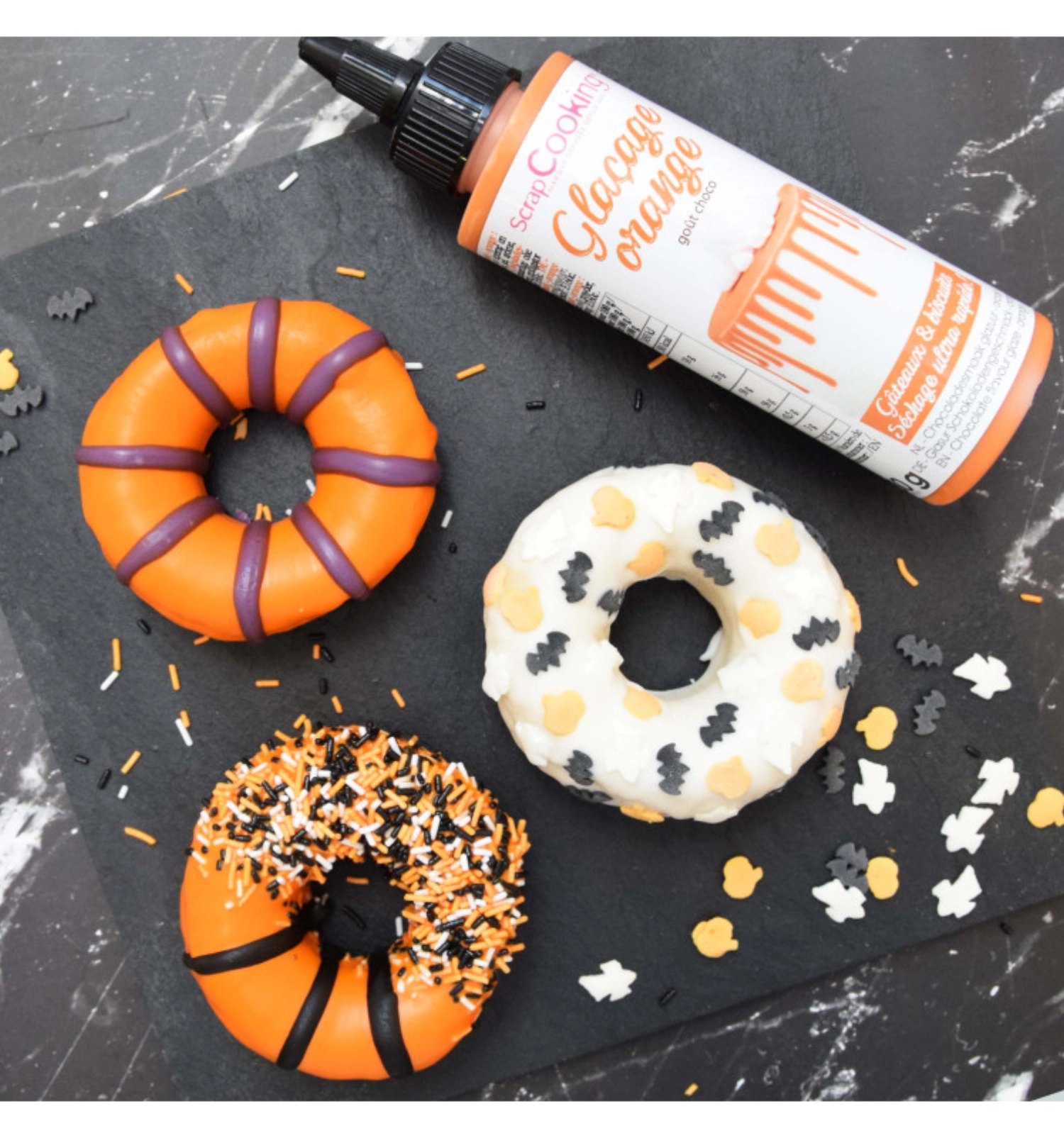 Glaçage au chocolat drip cake, orange 130g