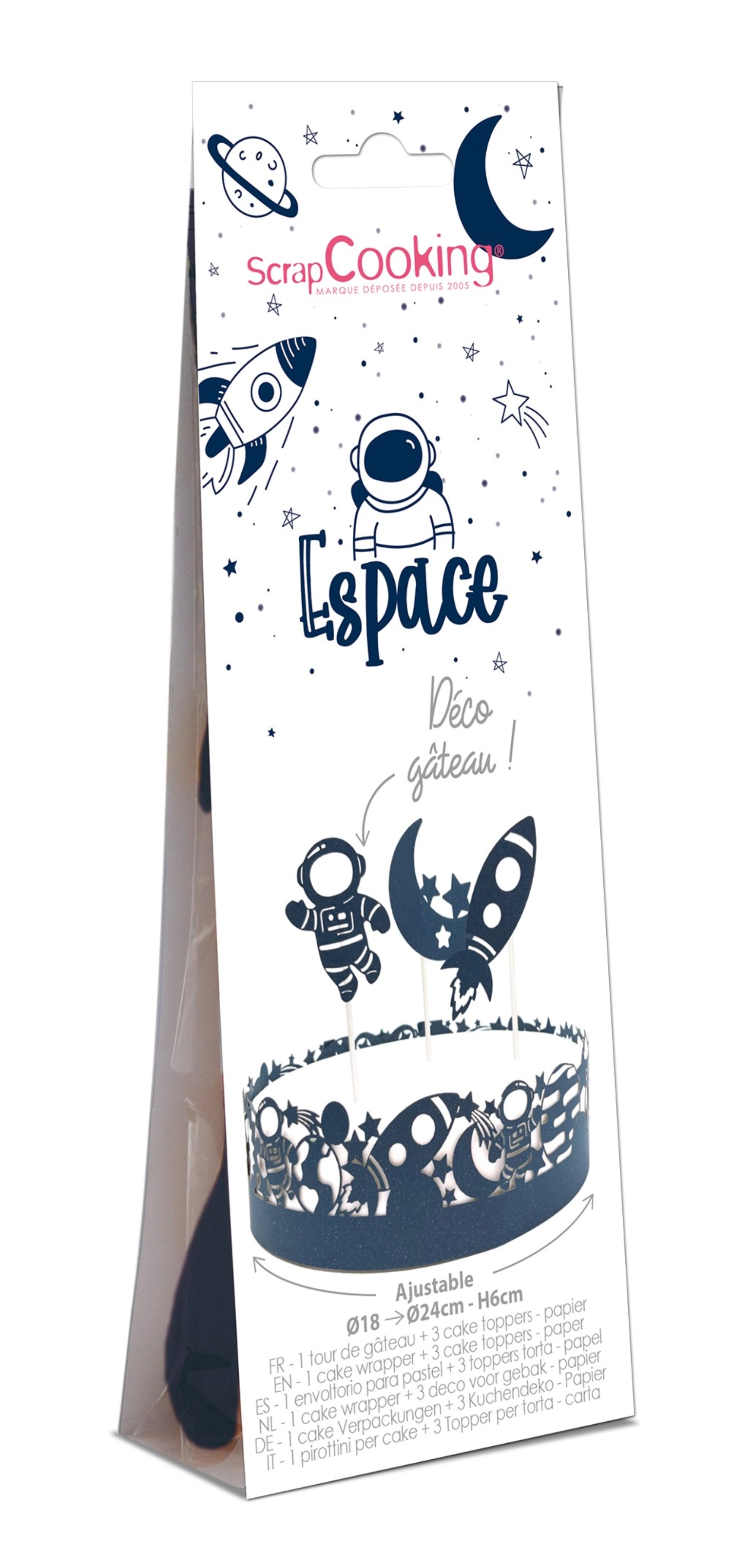 Cake wrapper et topper space
