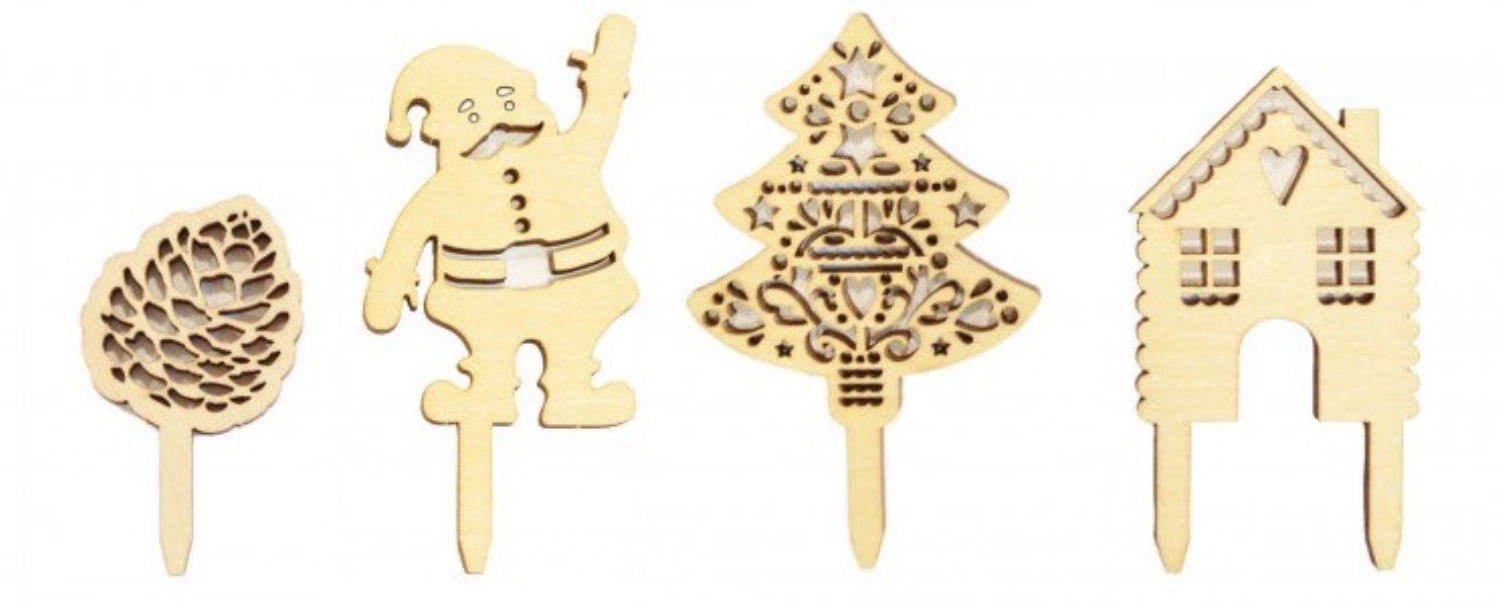 4er Set Cake Topper