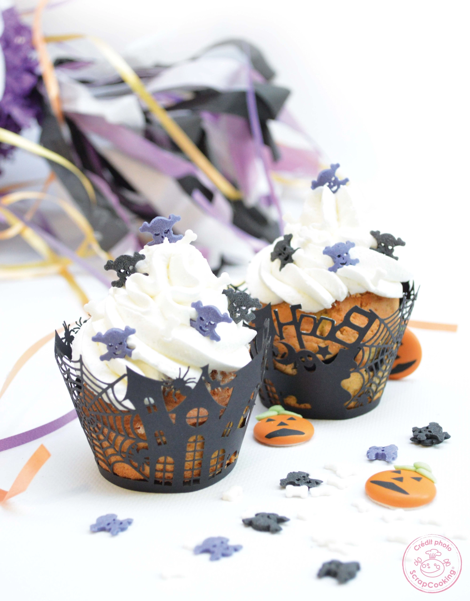 12x cupcake-wrappers halloween