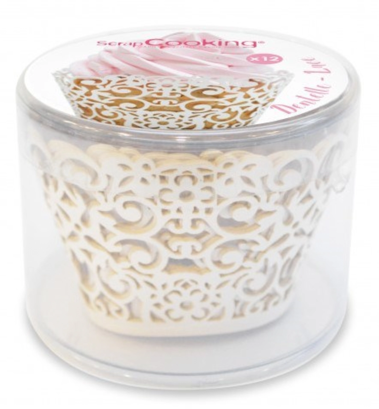 12 contours pour cupcakes dentelle