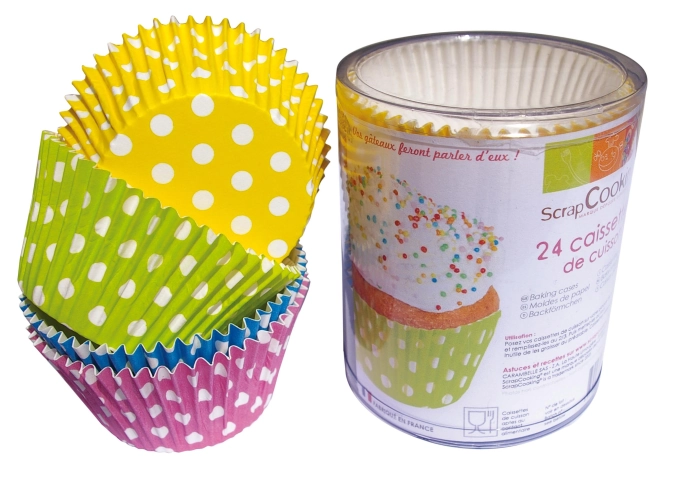 24 pcs. moules en papier points