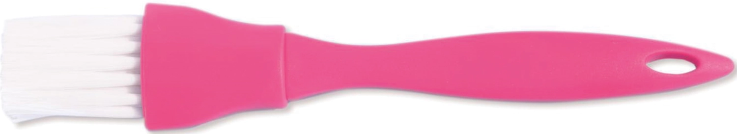 Pinceau silicone, rose 17.5x4cm