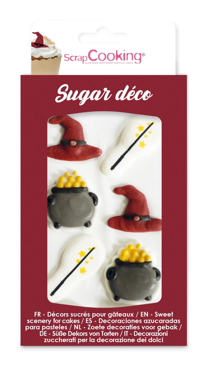 6 pcs. sucre décoratif magie