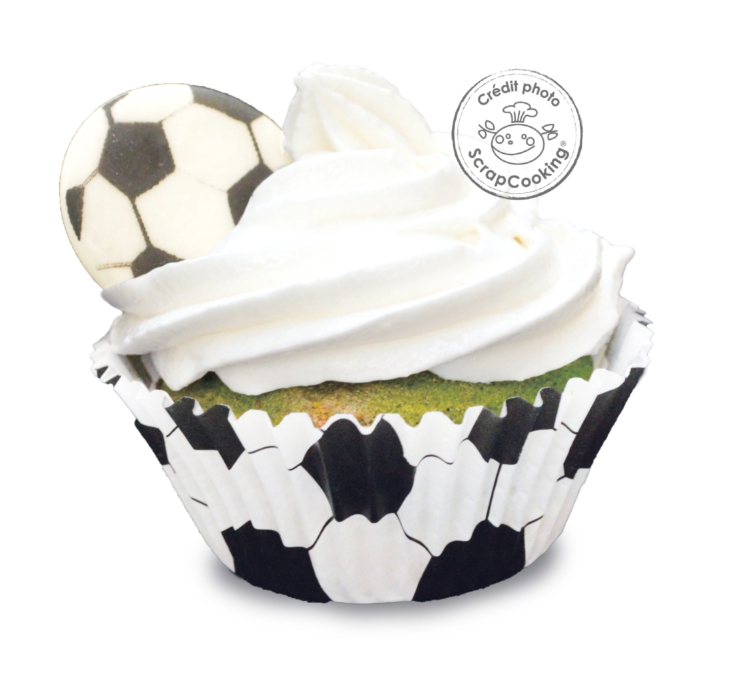 6 pcs. sucre déco football