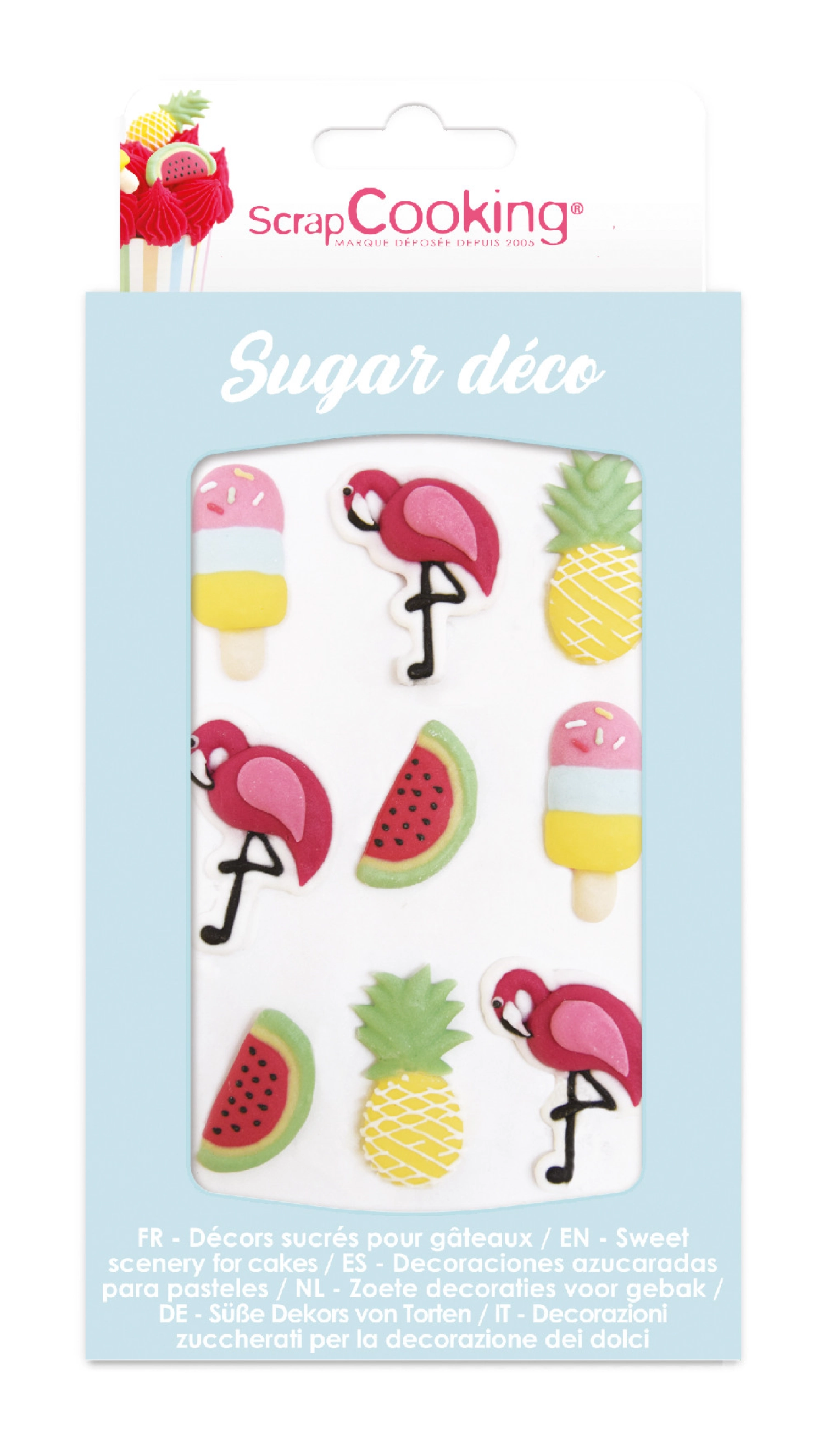 9 pcs. sucre déco été