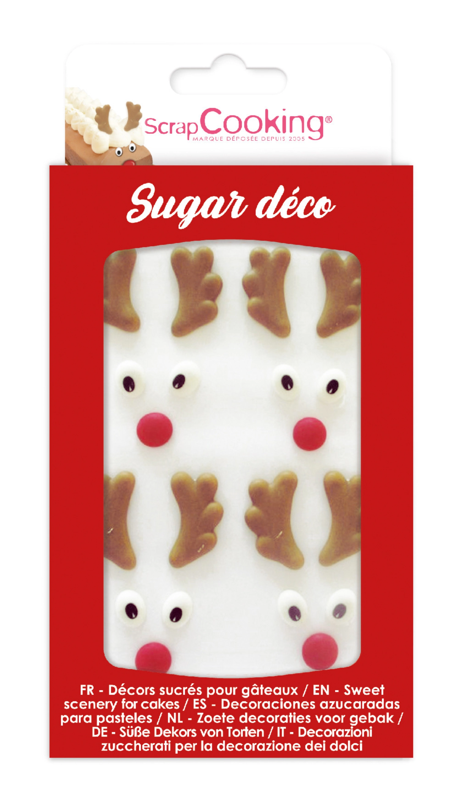 20 Stk. Zuckerdekor Rentier