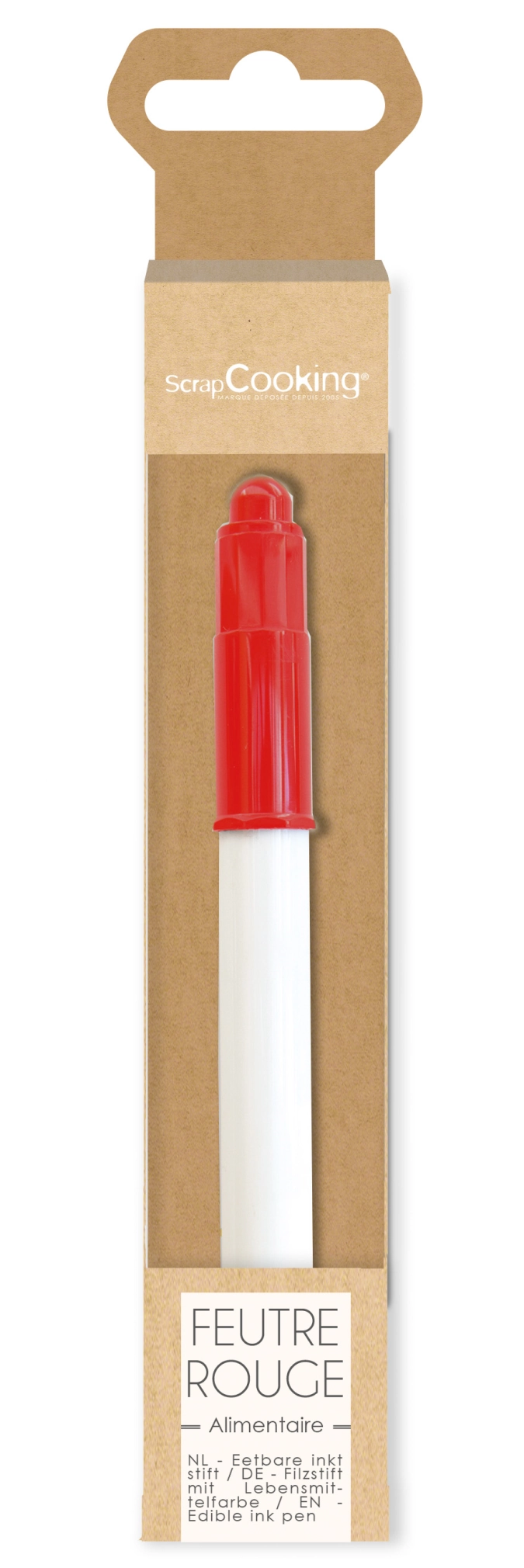 Crayon alimentaire rouge