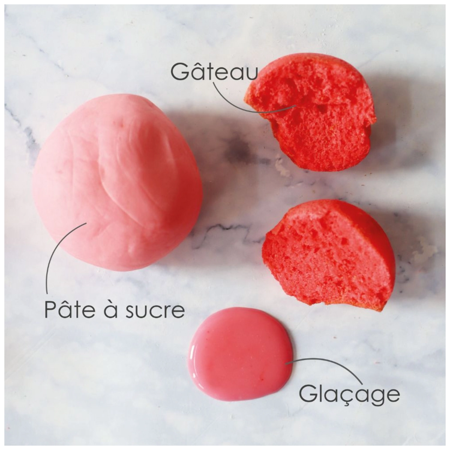 Colorant alimentaire gel fraise rose 20g