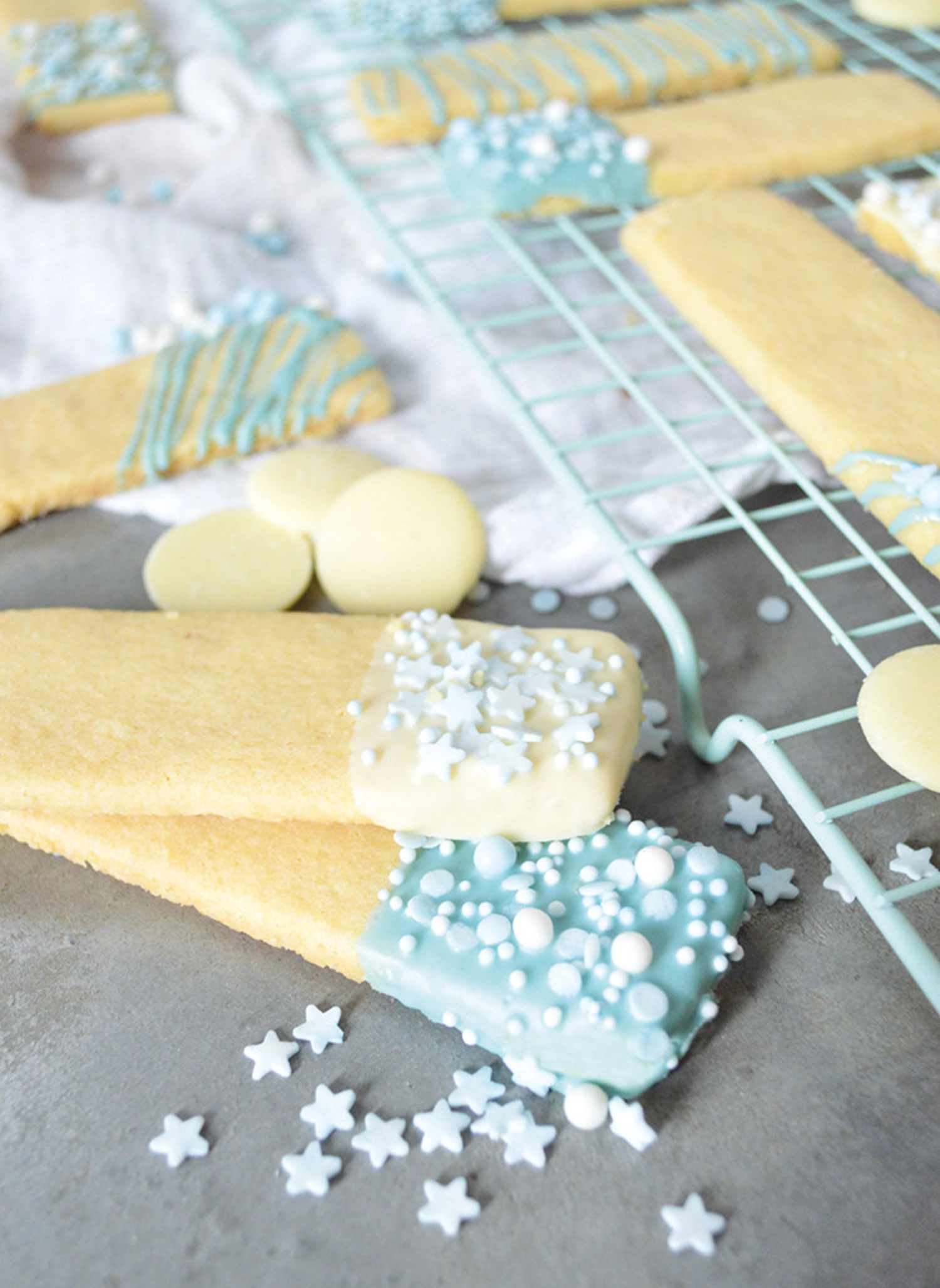 Deko sucre perles blanc bleu 55g