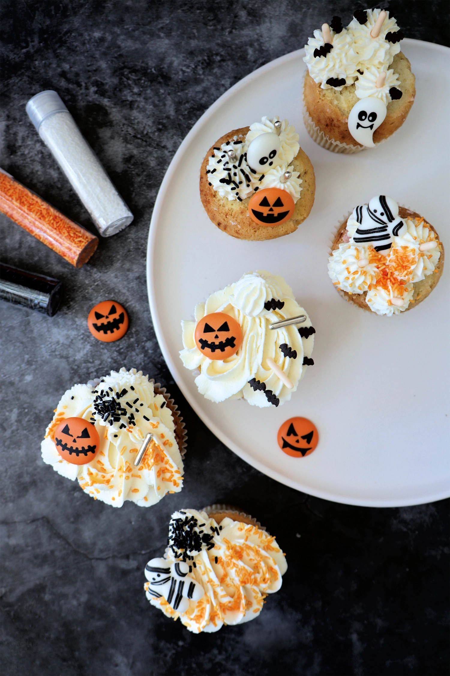 Zuckerstreusel Konfetti Halloweenfarben