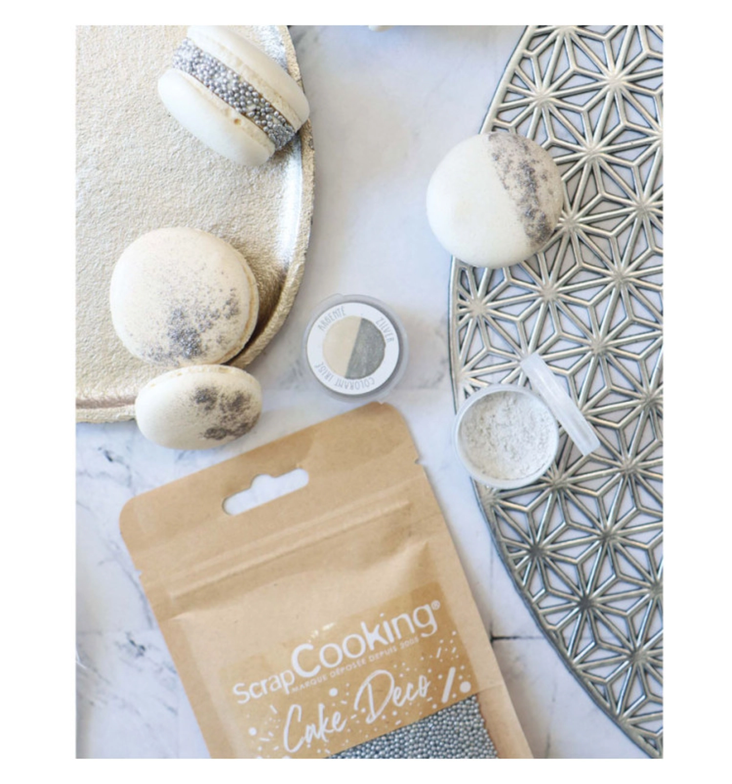 Deko sucre mini perles argent 80g