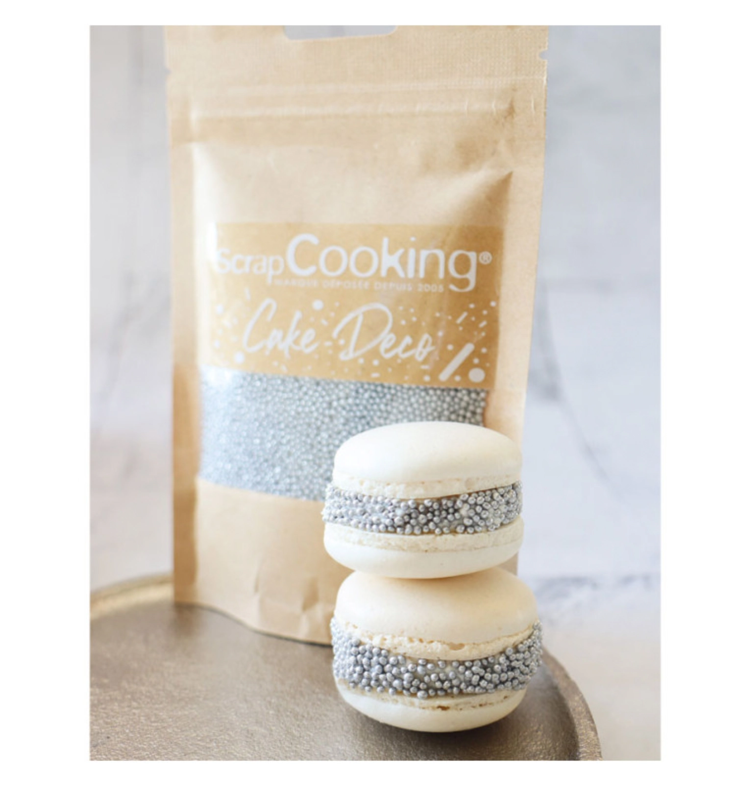 Deko sucre mini perles argent 80g