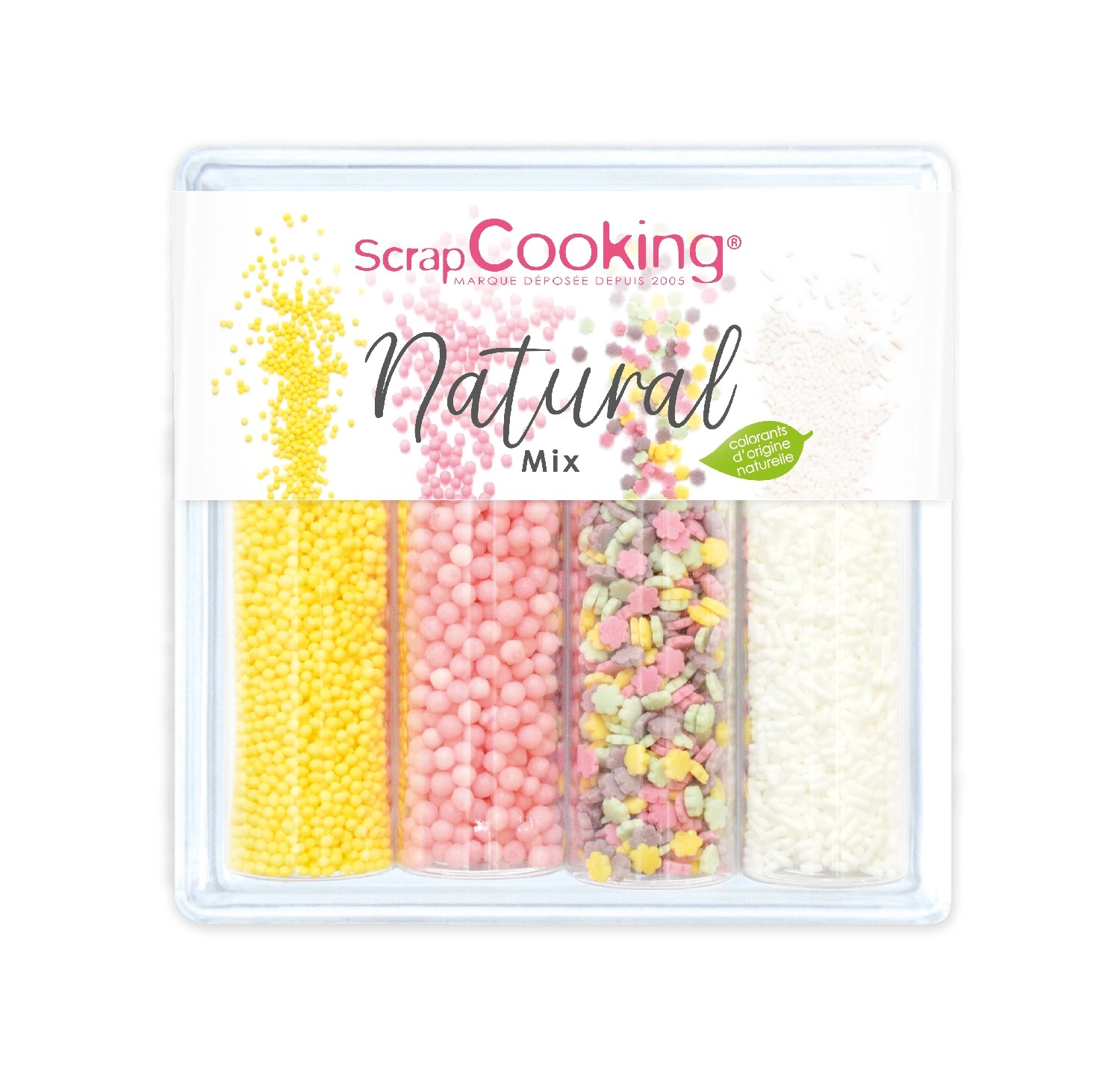 Set de 4 décors en sucre, natural mix, 56g