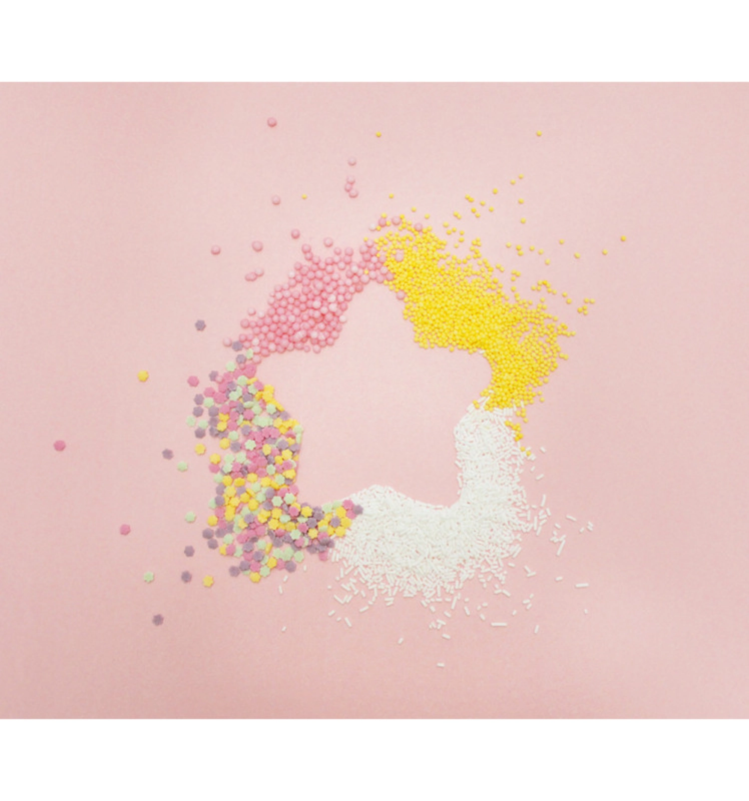 Set de 4 décors en sucre, natural mix, 56g