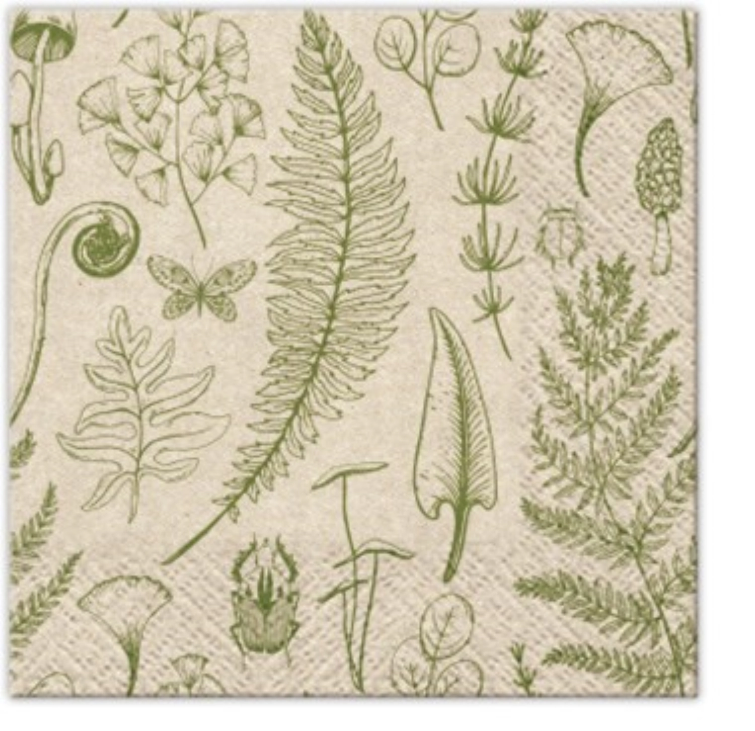 Serviettes cocktail 20x we care forest nature, 25x25 cm