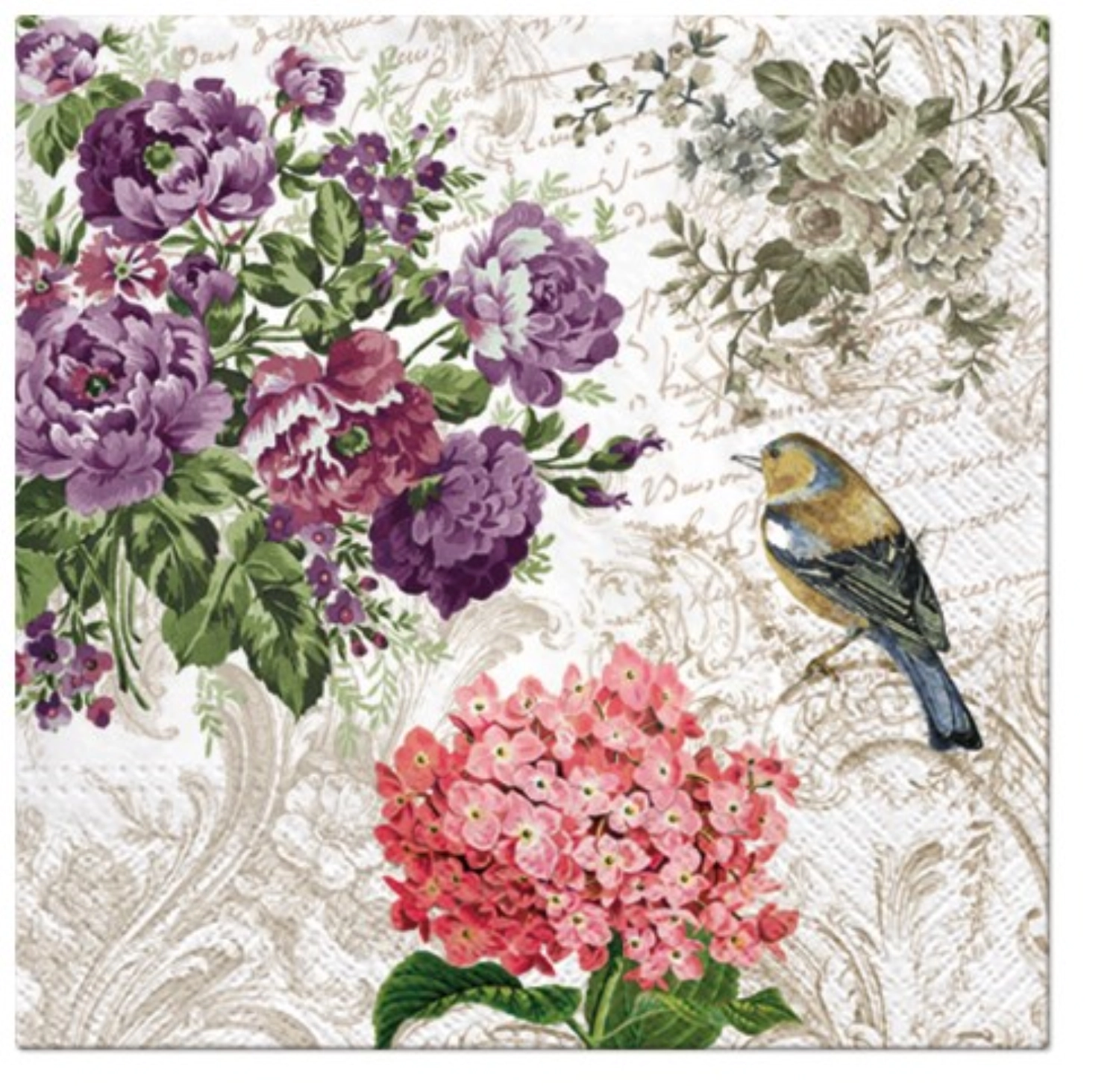 Servietten Lunch 20x charming Garten, 33x33cm