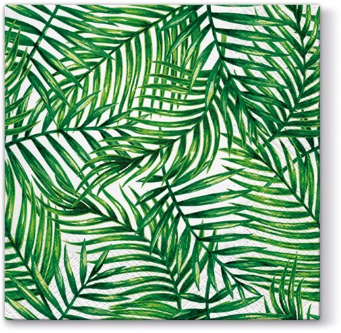 Servietten Lunch 20x Tropical Blätter, 33x33cm