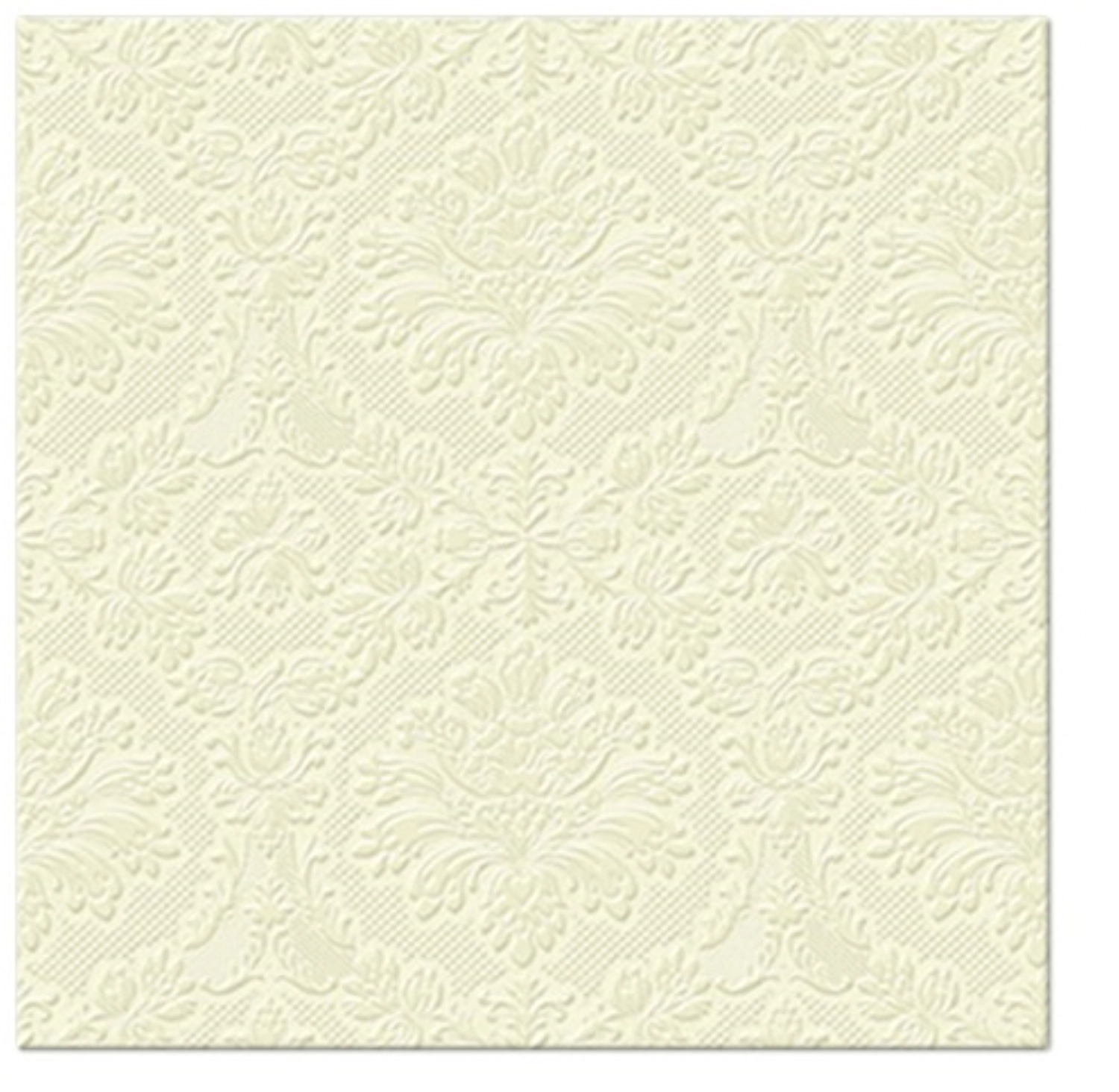 Serviettes de table lunch 20x classic cream, 33x33cm
