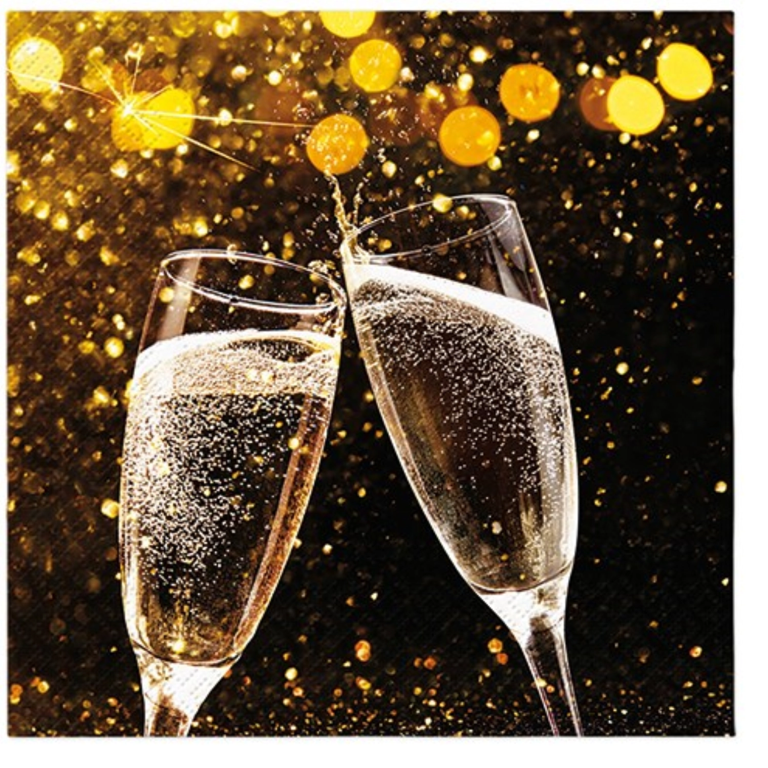 Serviettes lunch 20x sparks of celebration, 33x33cm